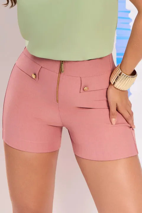 Bermuda Em Alfaiataria Com Elastano